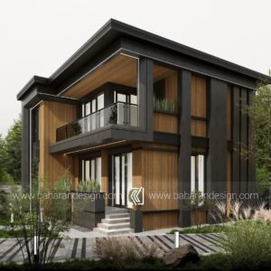 طراحی ویلا مدرن دوبلکس کردان