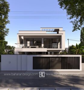 طراحی ویلا مدرن دوبلکس کردان