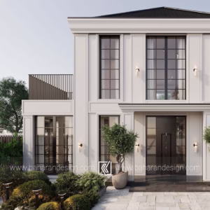 طراحی ویلا نئوکلاسیک دوبلکس فرحزاد